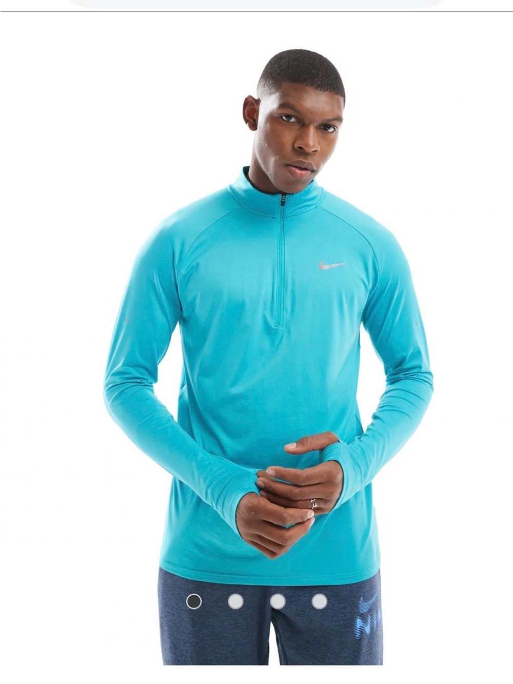 Nike Men’s Turquoise Quarter-Zip Training Top